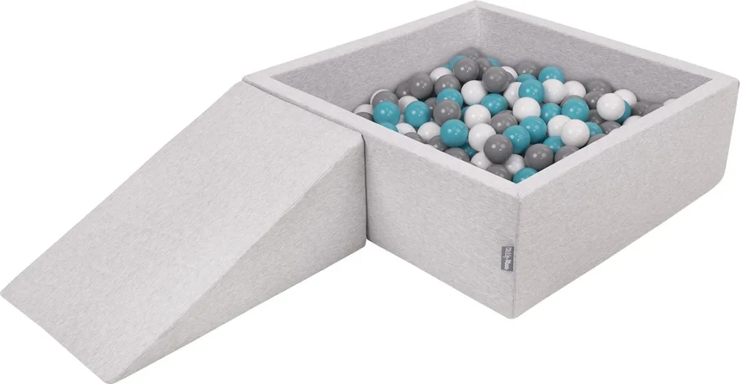 KiddyMoon Ballenbak 90x30cm 200 Ballen ∅7cm