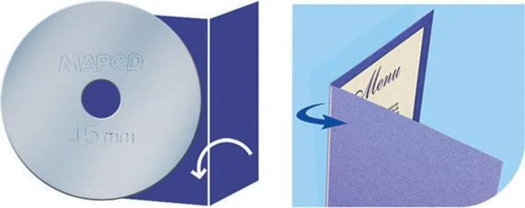 Maped Multicut 310 & Draaibaar Snijmes Perforatiemessen - 2 Stuks - Zilver - afbeelding 4 van 6