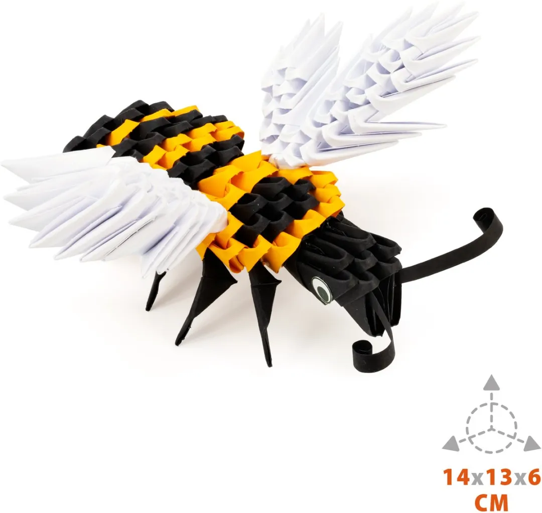 Alexander Toys Origami 3D Bij & Vlinder 304dlg - 304 Stuks - Multikleur