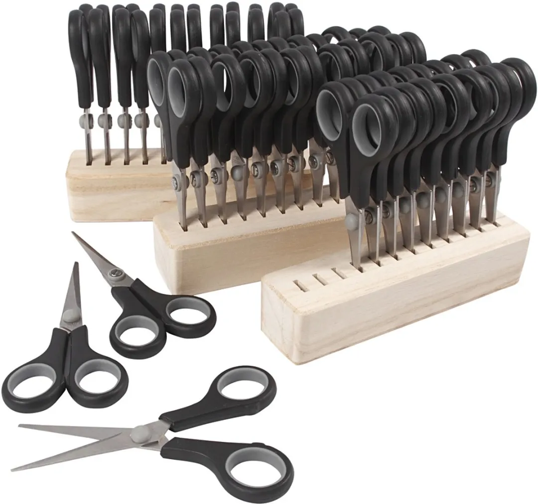 Creativ Company Creotime Kinderscharen 36 Stuks - 14cm - Rechts & Linkshandig - Zwart
