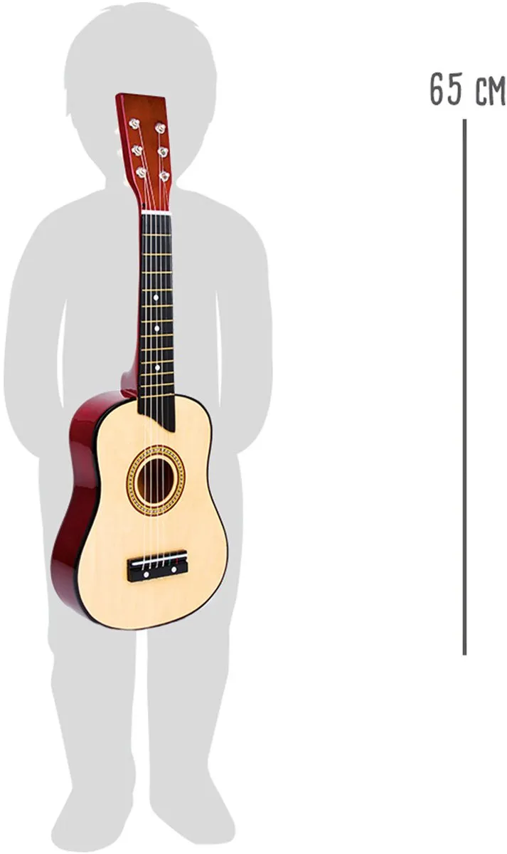 Small Foot Houten Gitaar Klassiek 65cm - Bruin - afbeelding 6 van 6