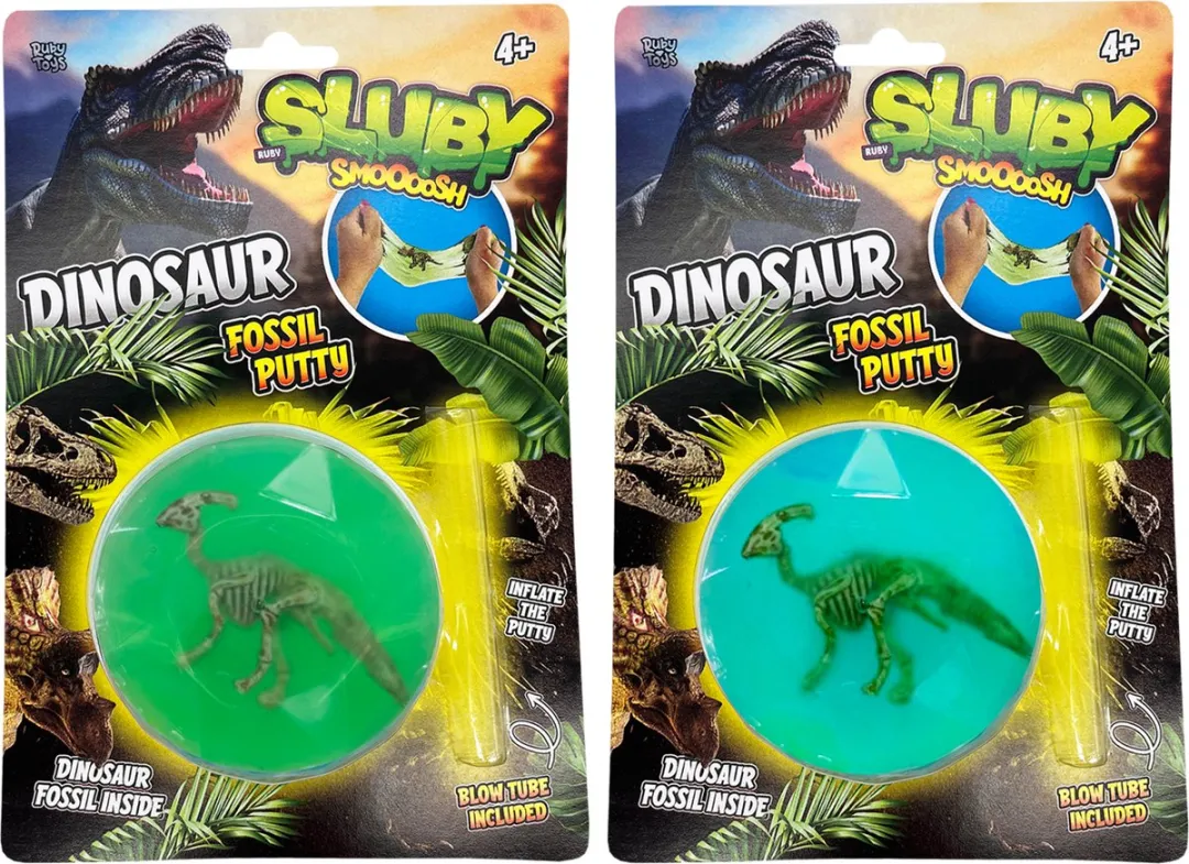 Ruby Toys Sluby Dinosaurus Skelet Putty - Multi kleuren