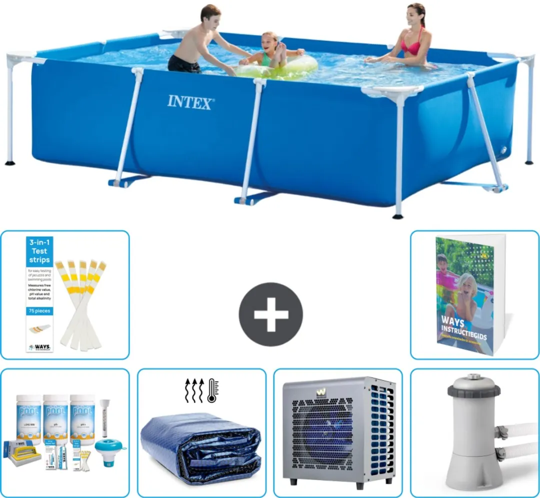 Intex Frame Zwembad 300x200x75cm Blauw