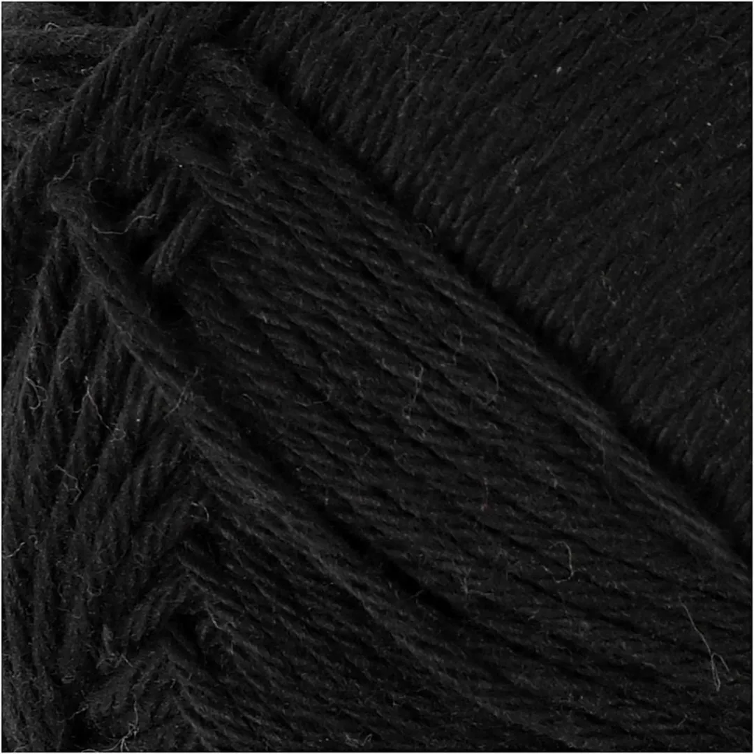 Creativ Company Katoengaren 8/8 50g - Zwart