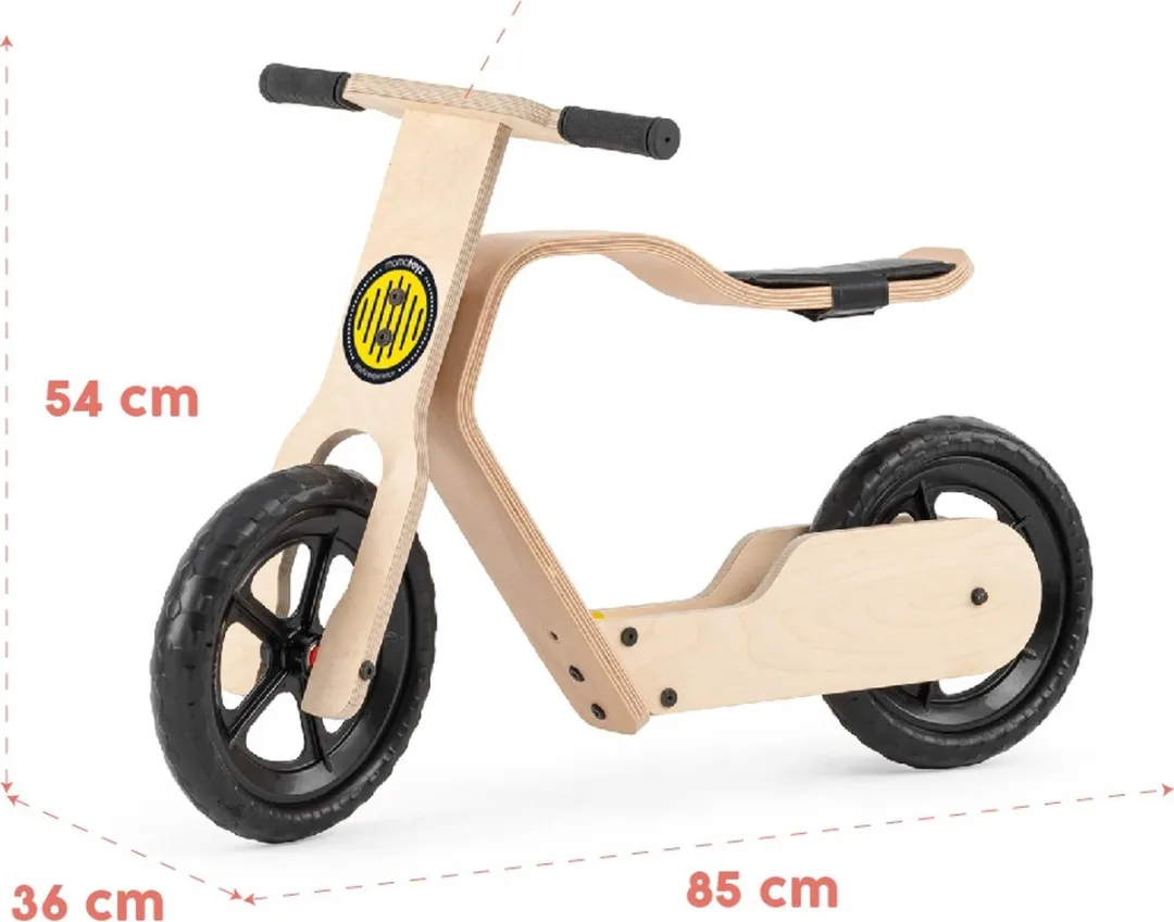 Mamatoyz Houten Loopfiets O2R - 2 Wielen 6 Inch - Naturel