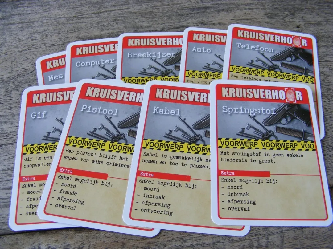White Goblin Games Inspecteur Hoogstraten Kruisverhoor - Kaartspel WGG1616