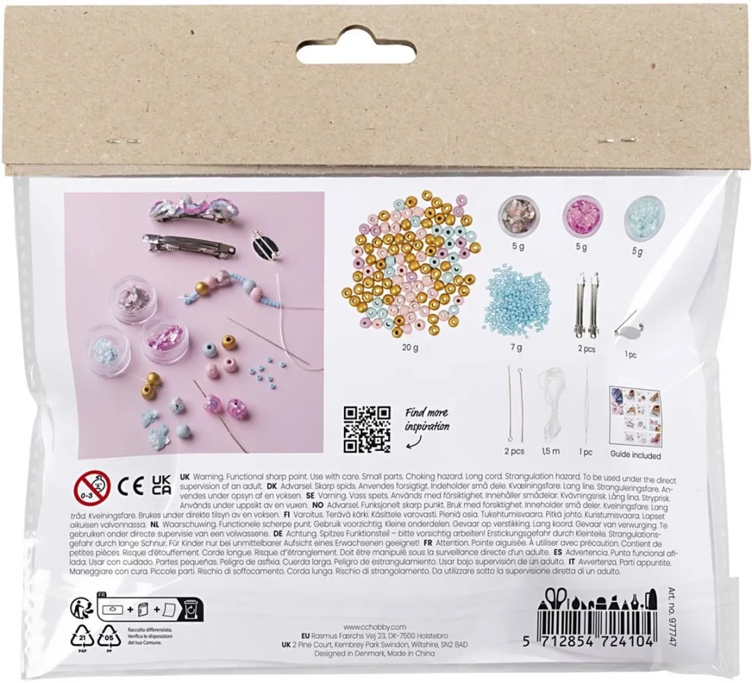 Creativ Company Mini Hobbyset Sieraden Glitter Clay - Multikleurig