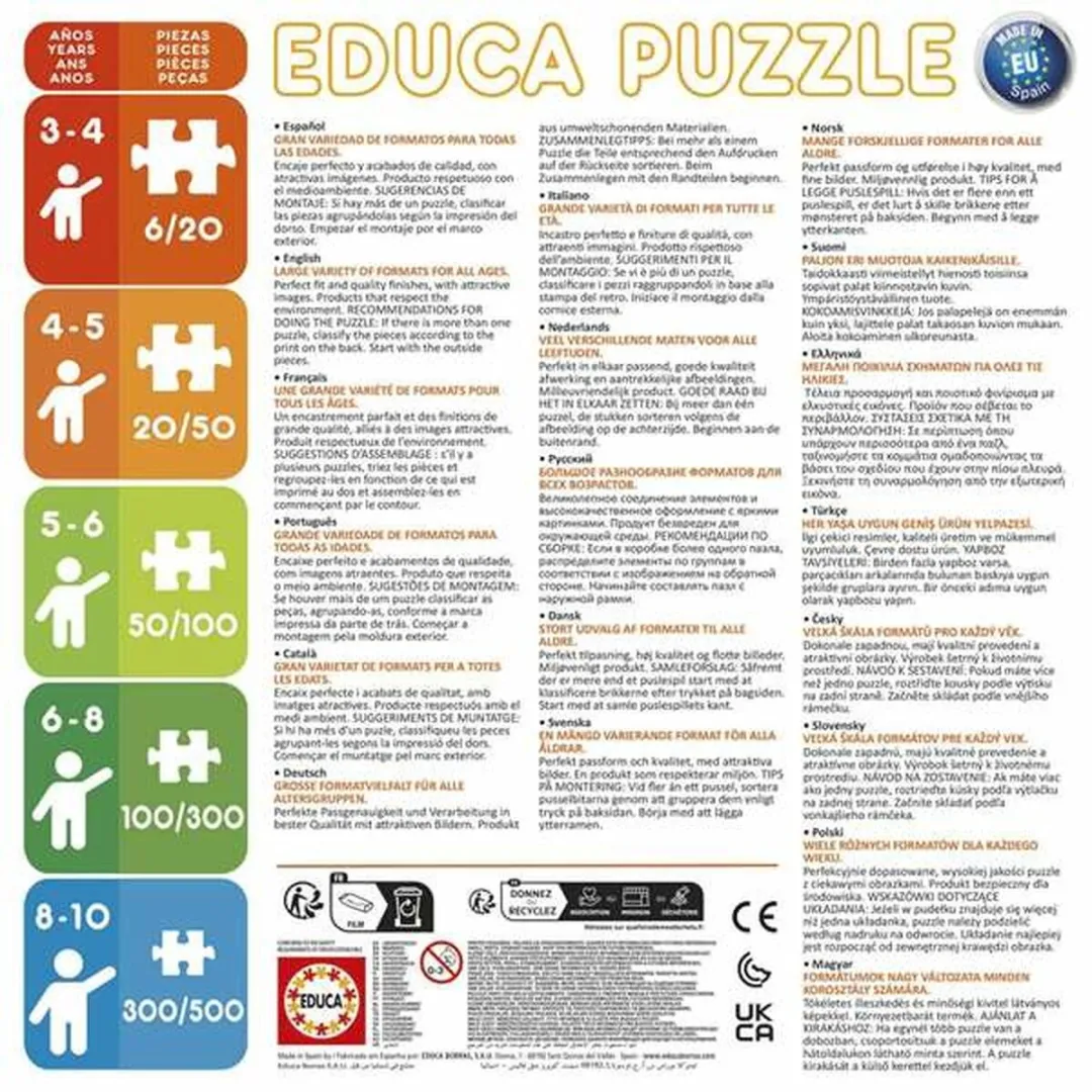 Educa Ariel Puzzels - 4 Stuks