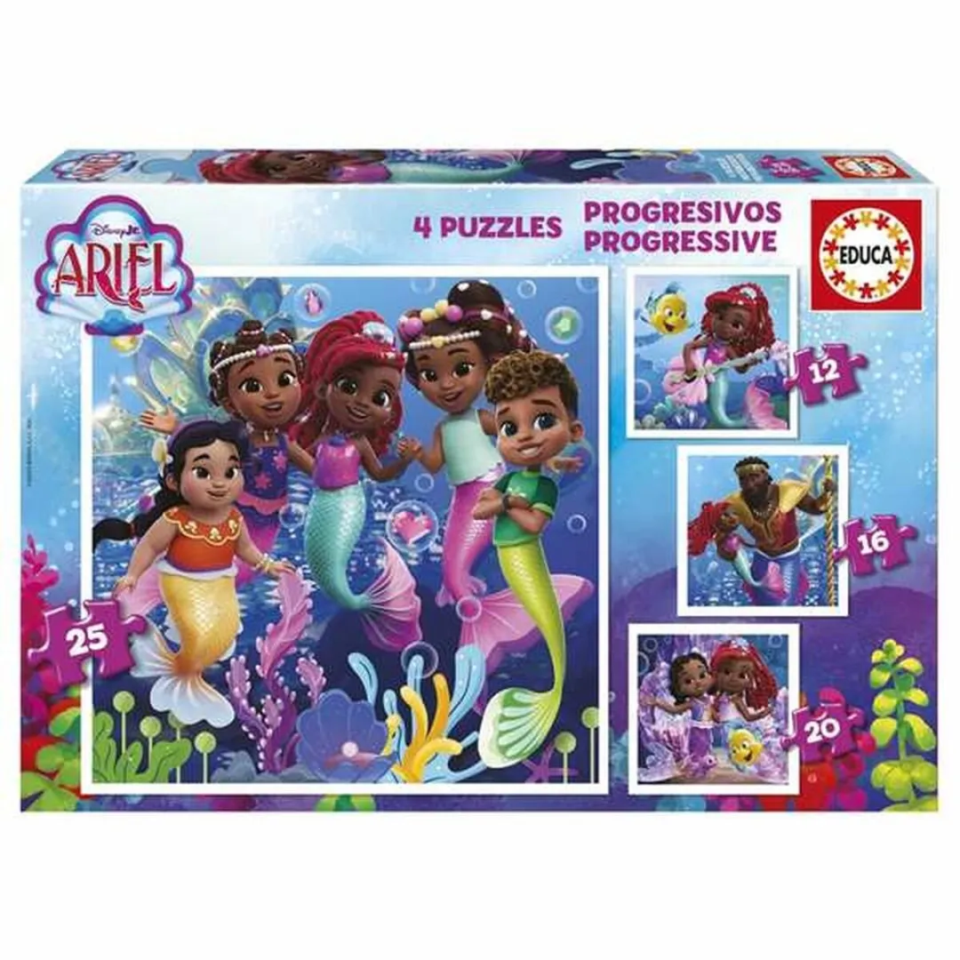 Educa Ariel Puzzels - 4 Stuks