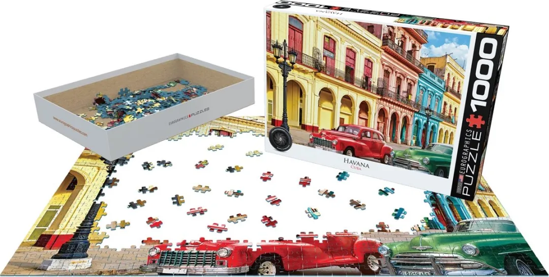 Eurographics La Havana Cuba Legpuzzel 1000 Stuks - 68x48cm - Meerkleurig