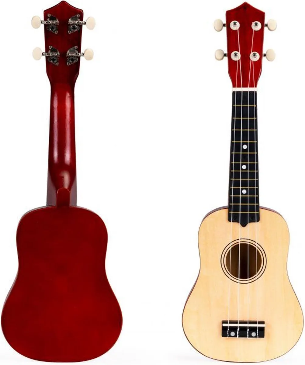Ecotoys Houten Kinder Ukelele/Gitaar 12 Frets