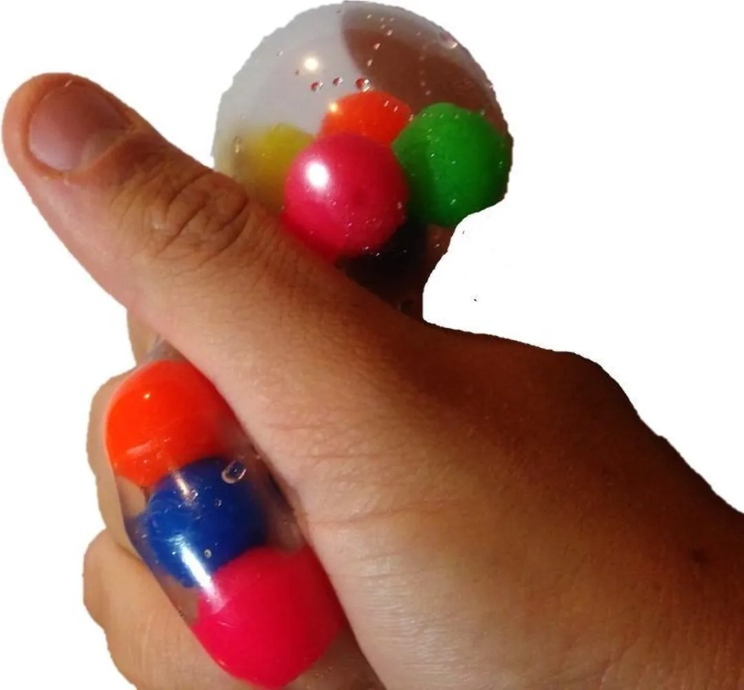 Toyz World Squishy Stressbal met balletjes - Zoete geur - Vanaf 6 jaar