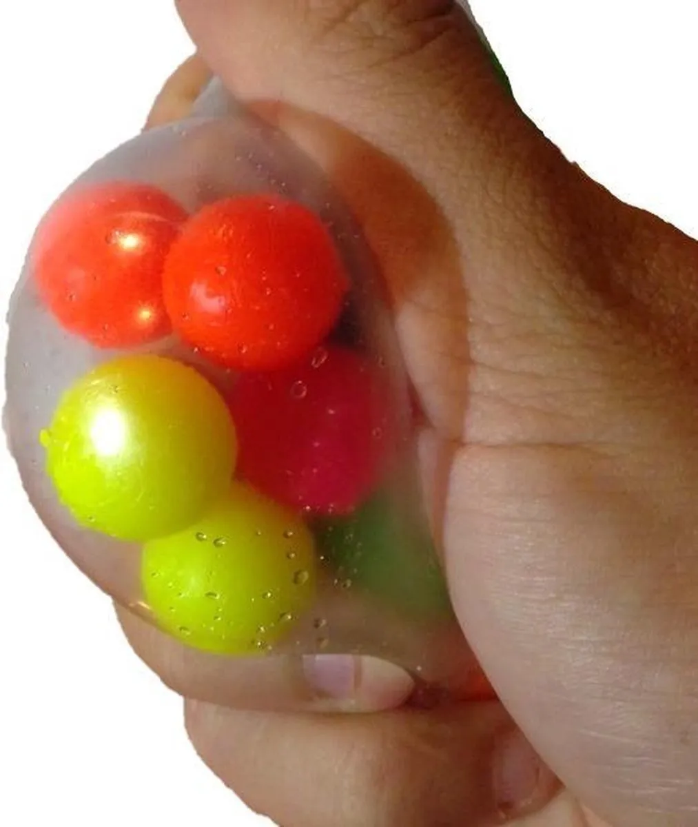 Toyz World Squishy Stressbal met balletjes - Zoete geur - Vanaf 6 jaar