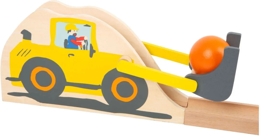 Small Foot Houten Knikkerbaan Junior Bouwplaats - Multicolor