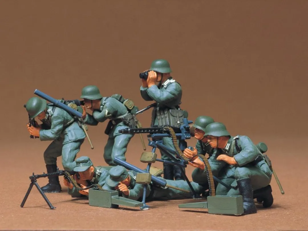 Tamiya 35038 German MG Troops Modelbouwpakket - 7 Figuren - 1:35 - Multi