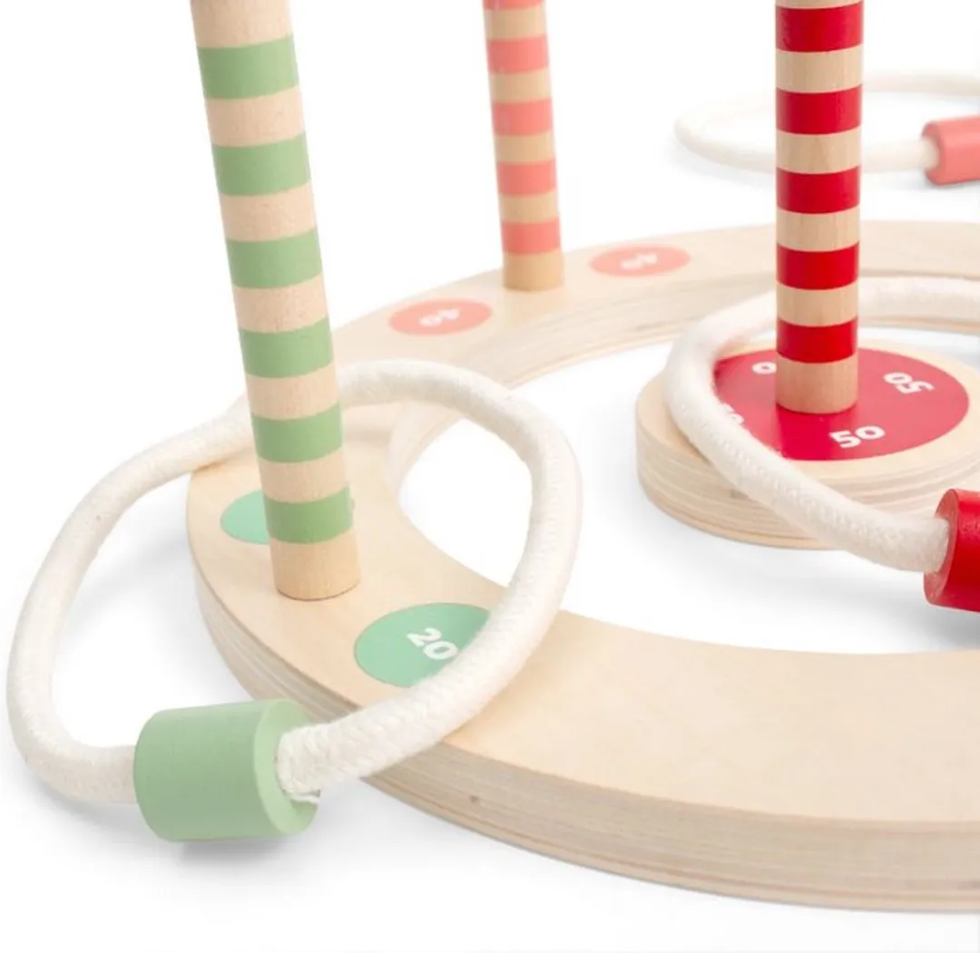 BS Toys Ringwerpen Werpspel GA470 - 5 Houten Ringen