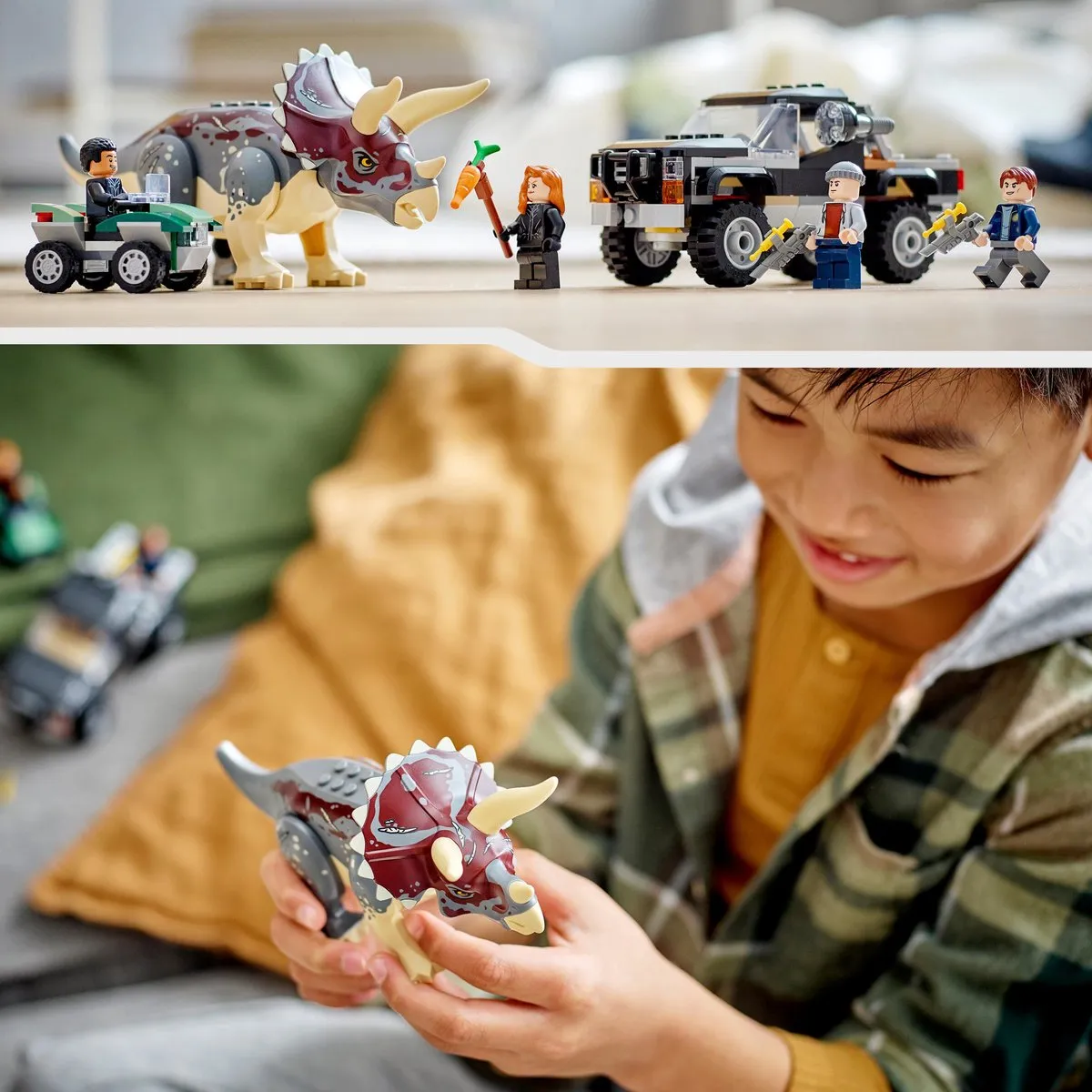 LEGO Jurassic World Triceratops Pick-up 76950 - 210 Stukken