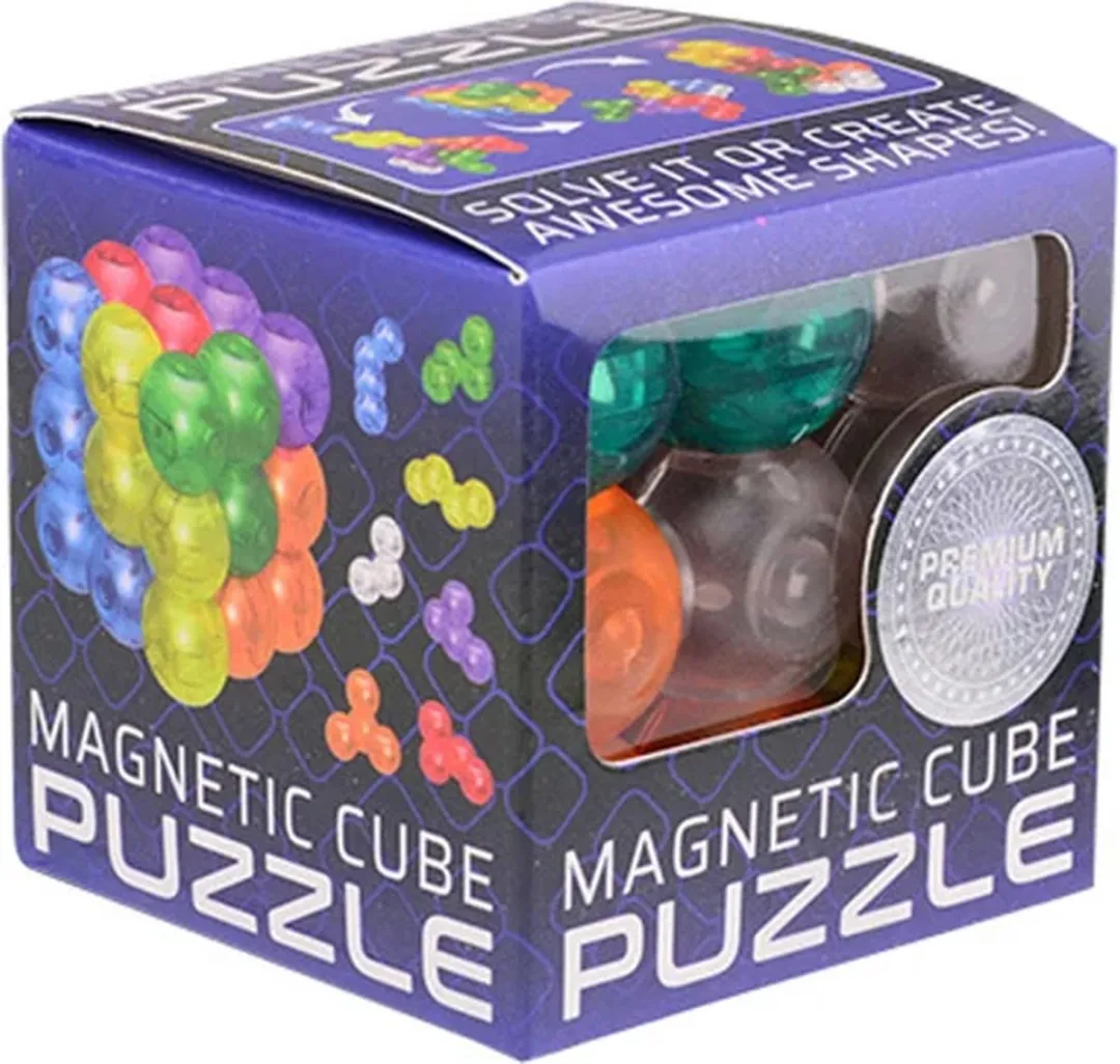 Johntoy Magnetische Puzzelkubus 7-delig - 6x6cm - Multicolor