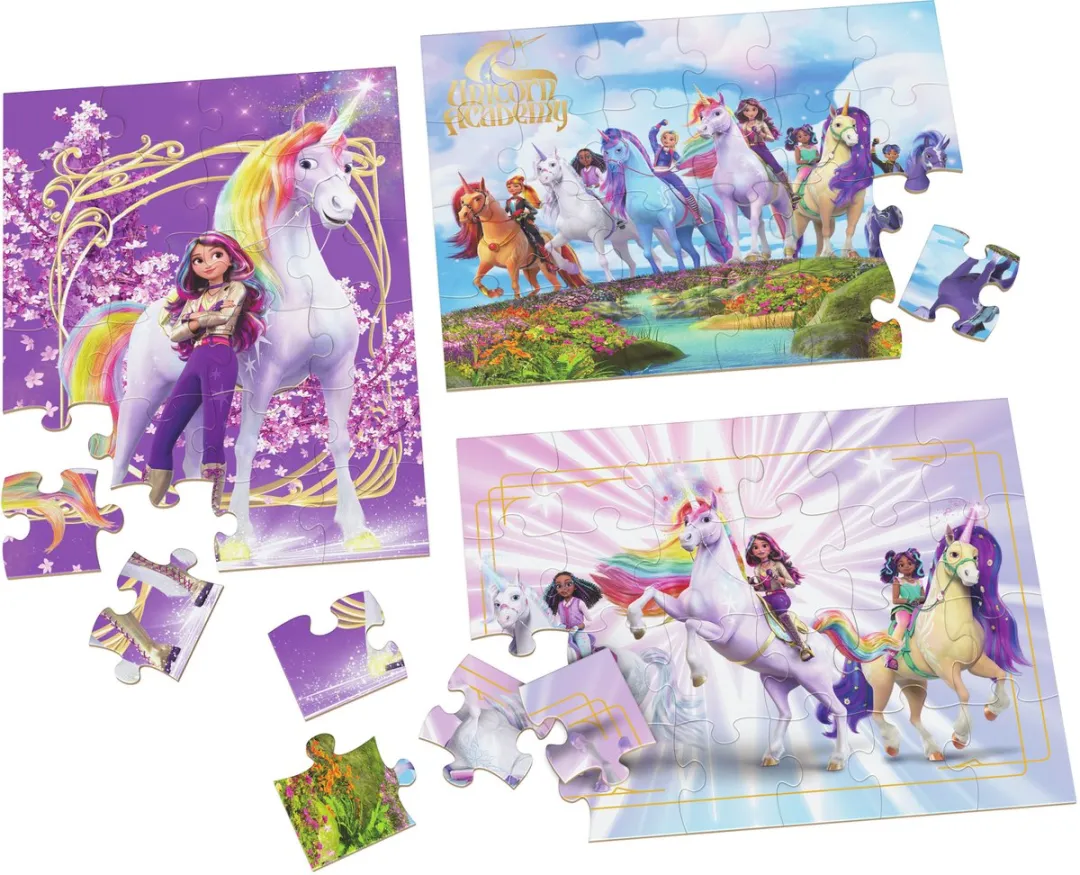 Spin Master Games Unicorn Academy Puzzel - 24 Stuks - 3 Stuks
