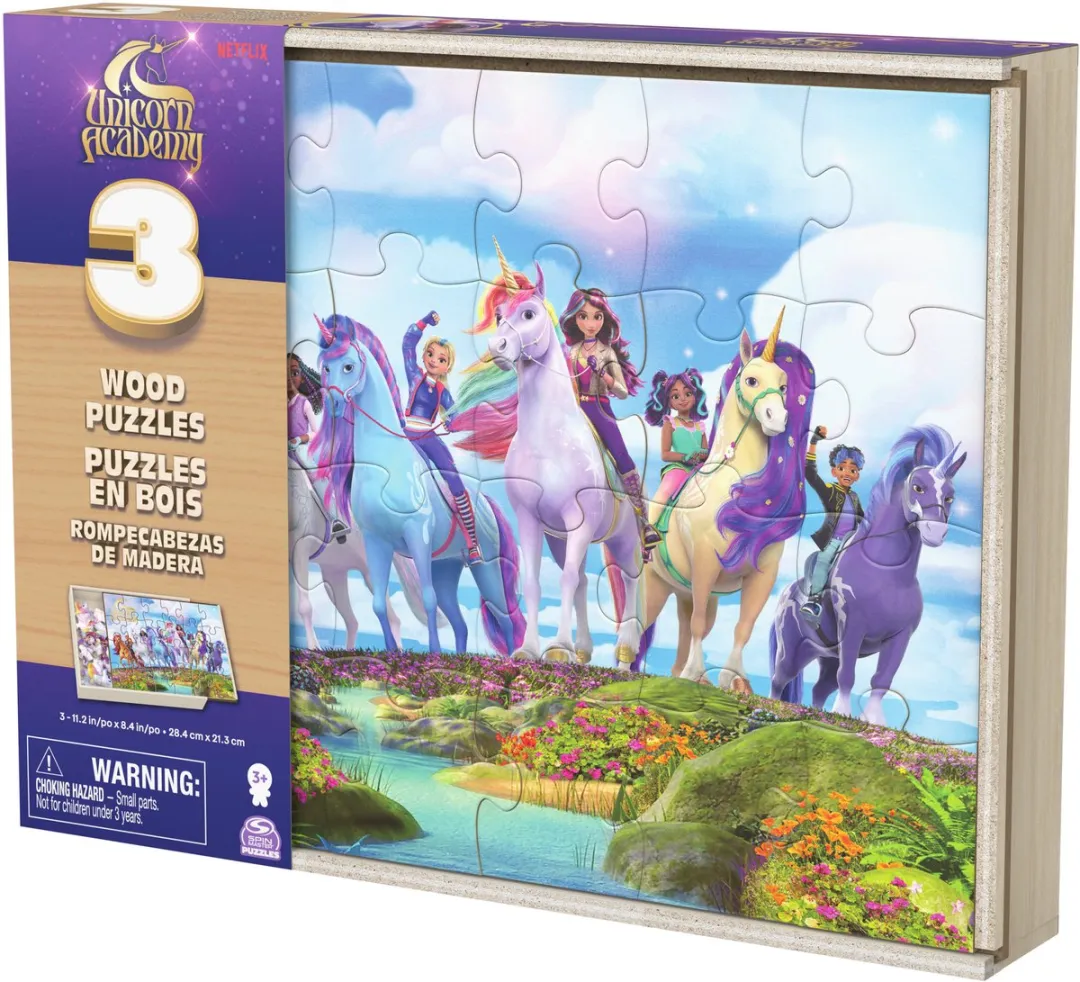 Spin Master Games Unicorn Academy Puzzel - 24 Stuks - 3 Stuks