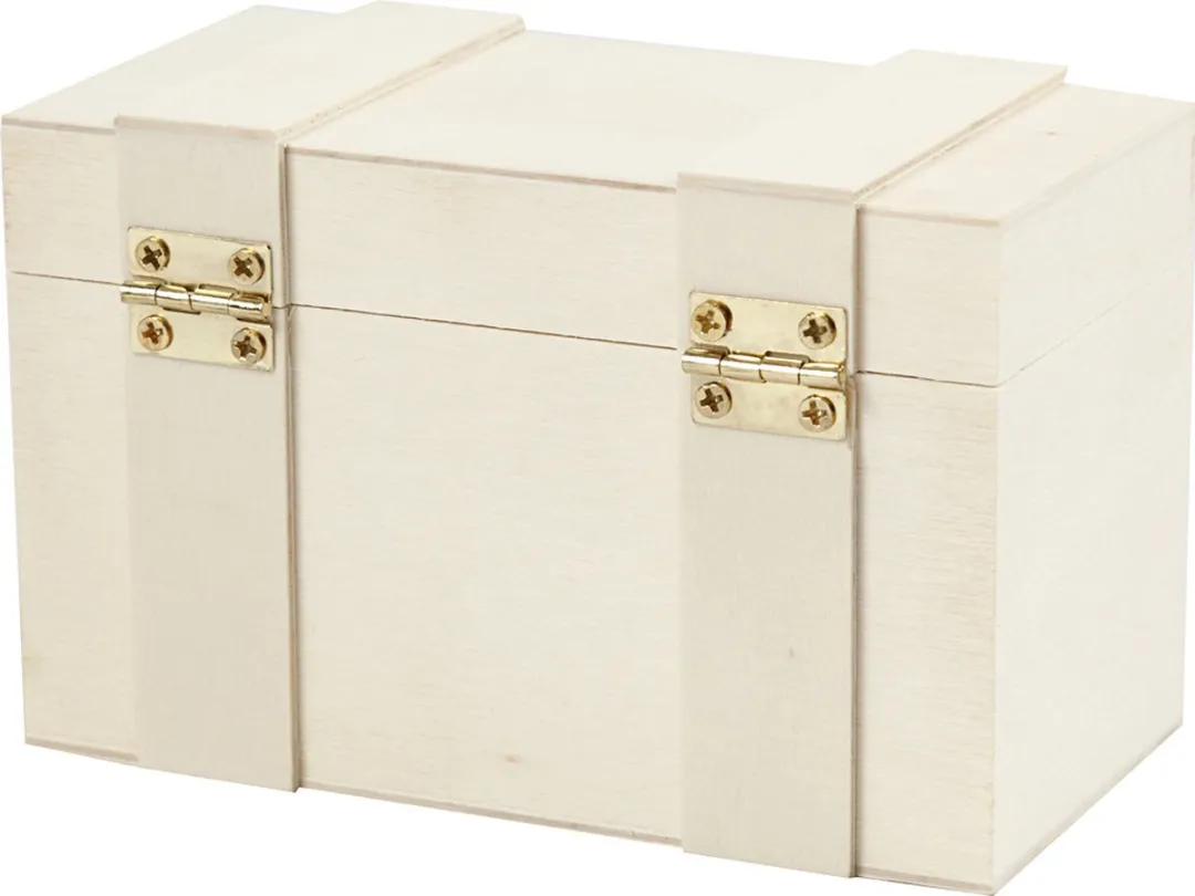 Creativ Company Houten Schatkist 12x6x7.5cm - Multicolor