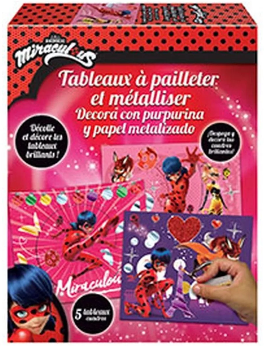 Educa Miraculous Ladybug Glitterbord Knutselset
