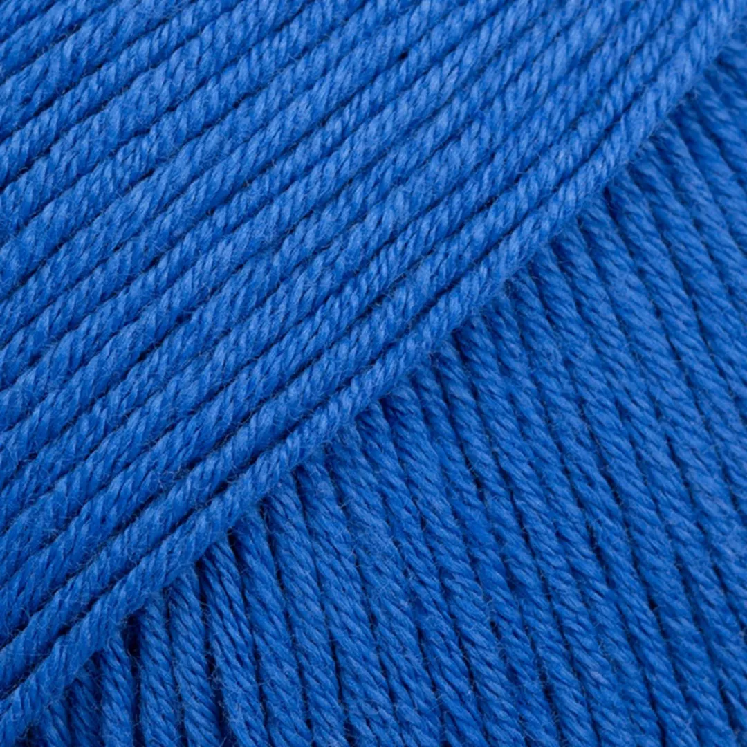 Drops Safran Uni Colour Kobaltblauw Katoen Garen