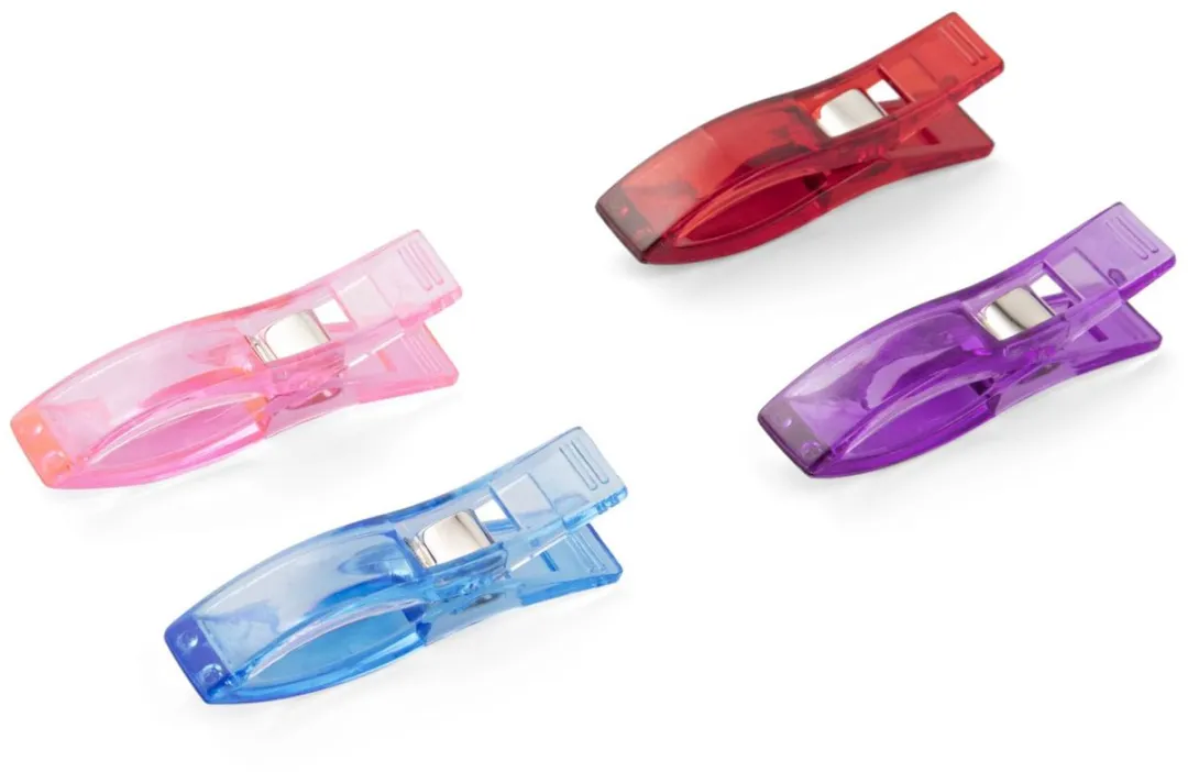 Prym Love Stofclips - 12 Stuks - Rood/Blauw/Paars/Roz