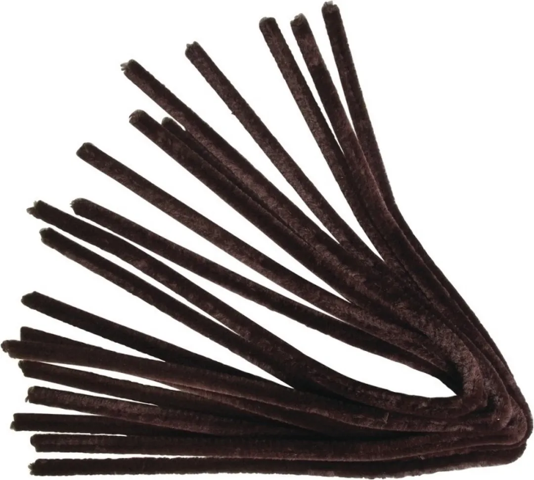 Rayher Chenilledraden Bruin 20 Stuks