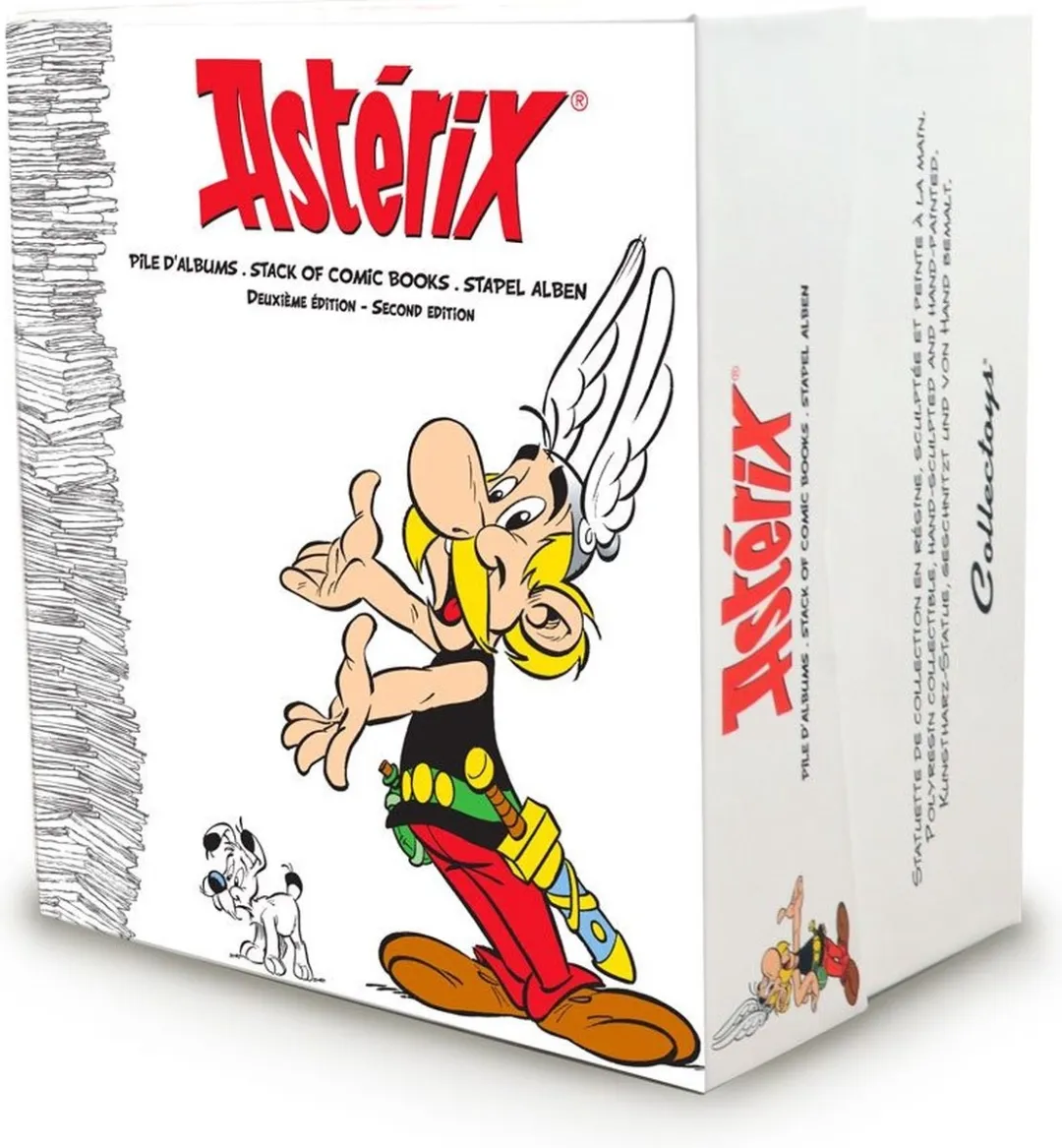 Plastoy Asterix en Idéfix Handgeschilderd Beeld - 23 cm - Meerdere Kleuren