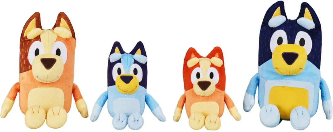 Moose Toys Bluey Familie Knuffelset - Multikleur