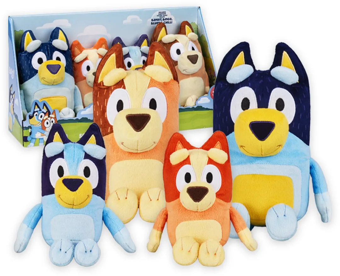 Moose Toys Bluey Familie Knuffelset