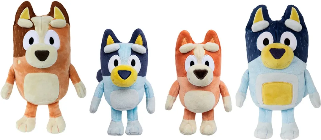Moose Toys Bluey Familie Knuffelset - Multikleur