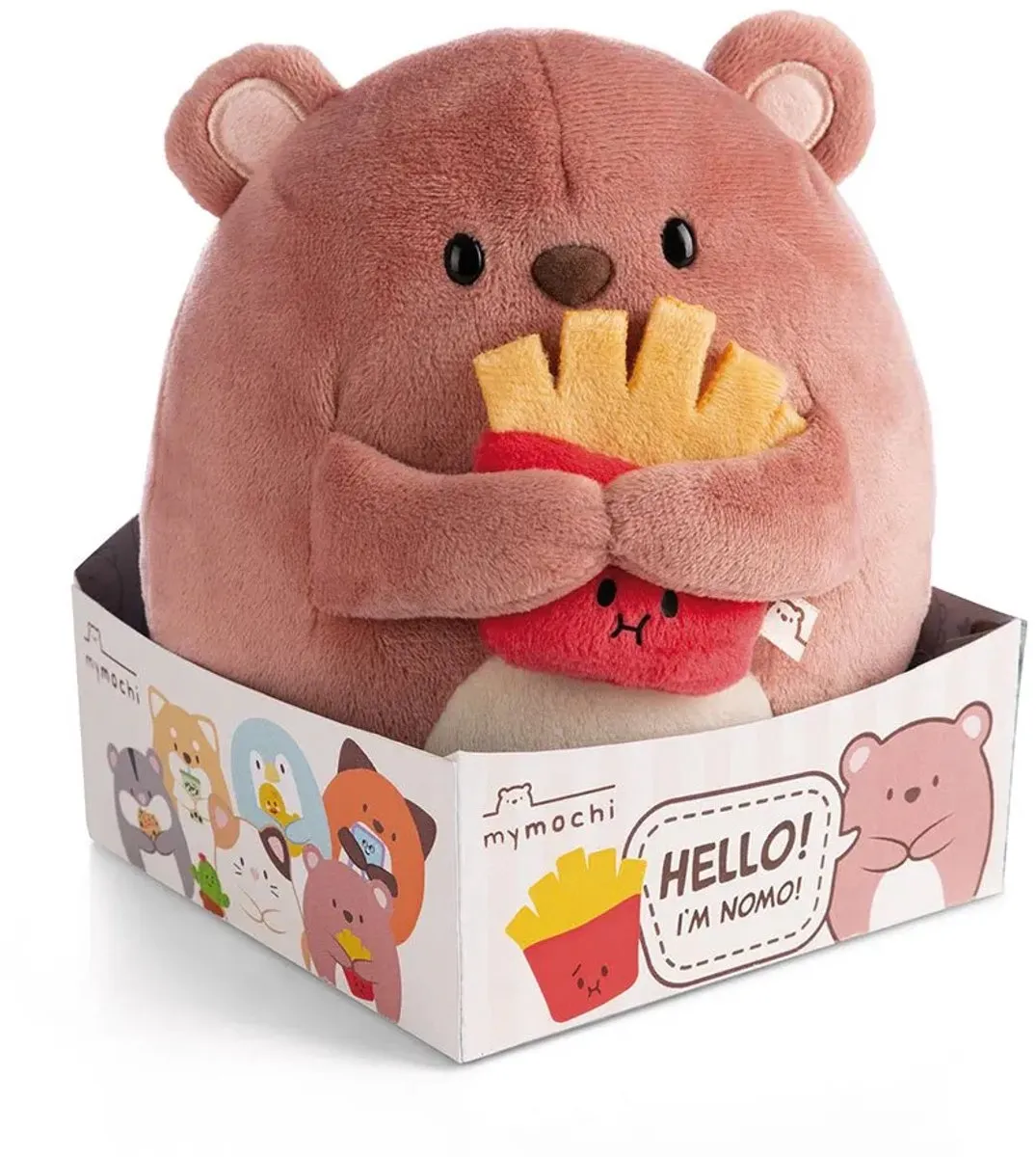 Nici Nomo Knuffelbeer 16cm - Multicolor