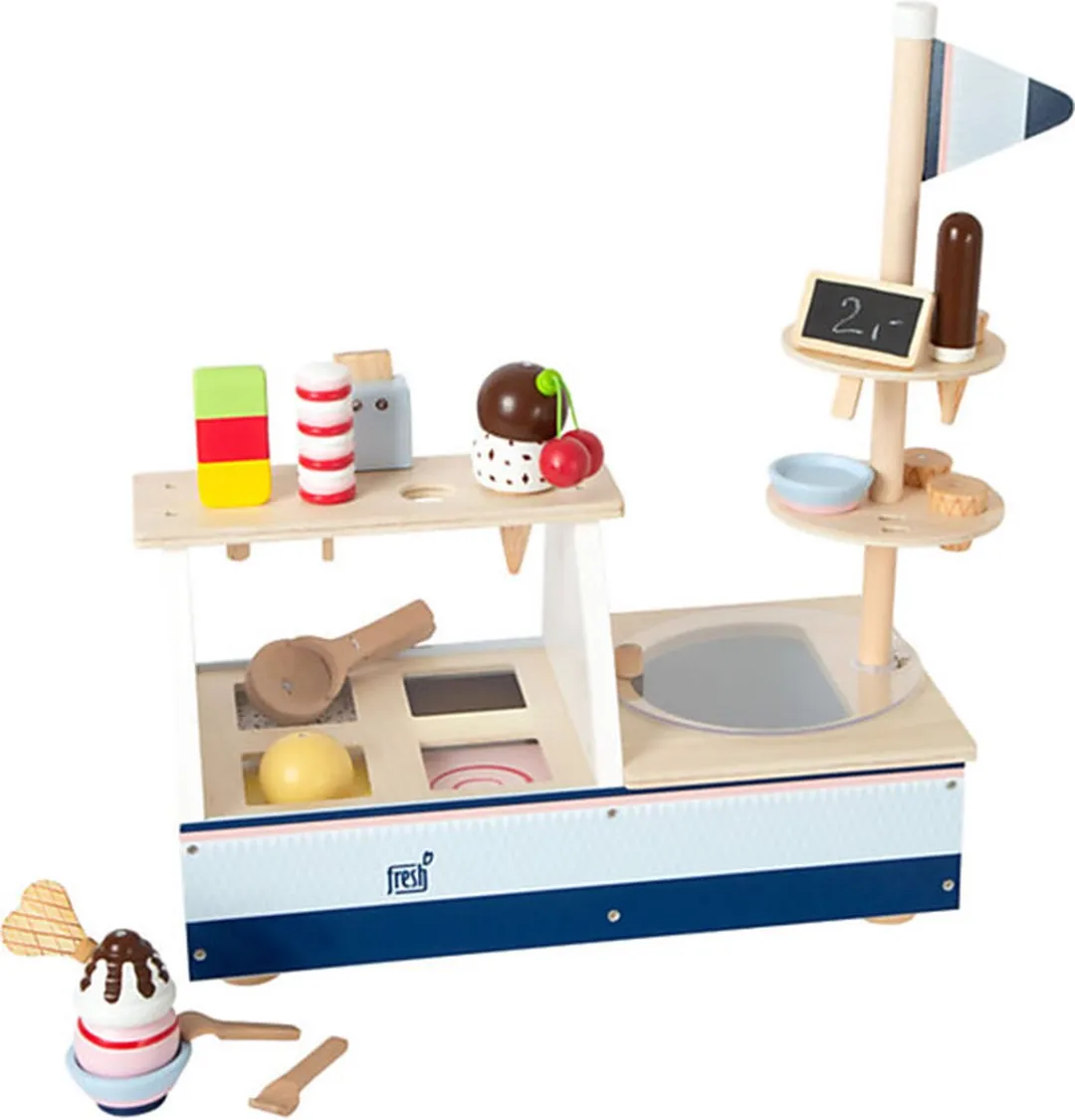 Small Foot Houten IJskraam 21-delig - Wit