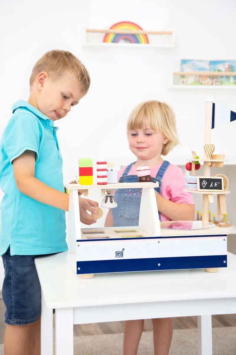 Small Foot Houten IJskraam 21-delig - Wit
