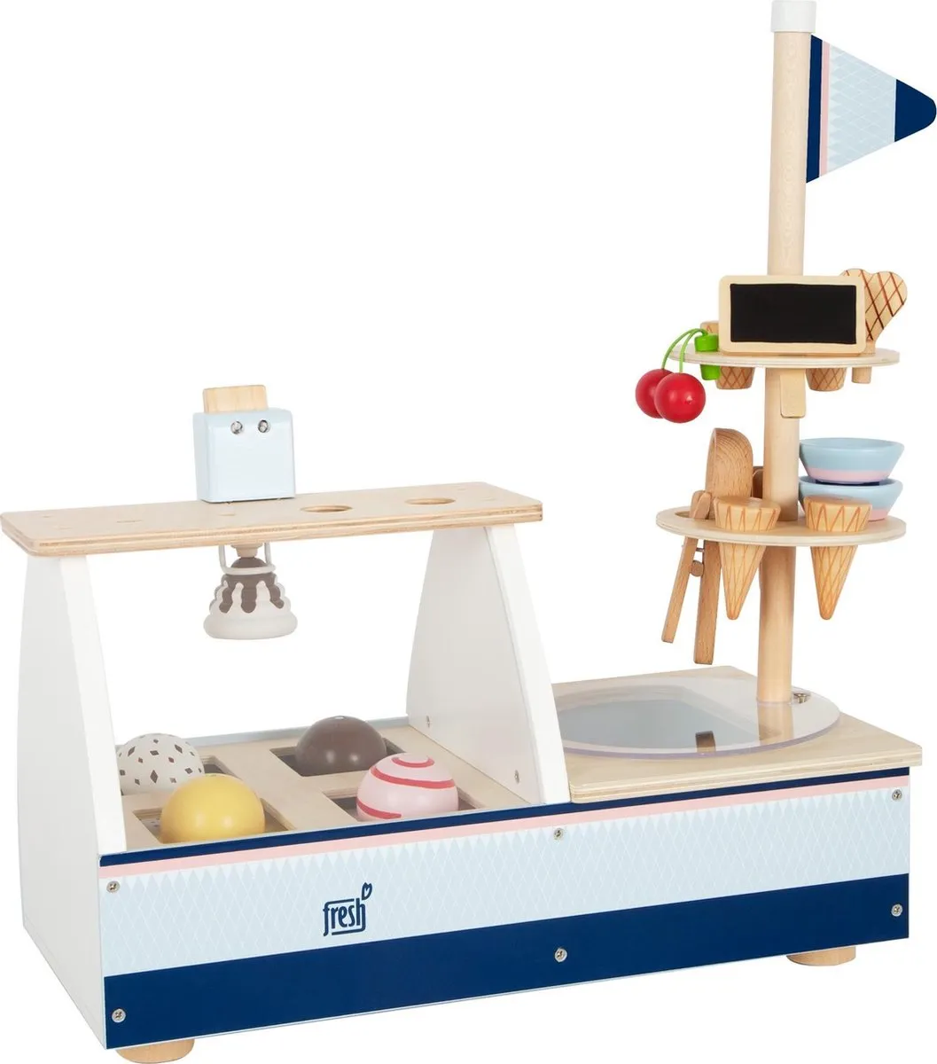 Small Foot Houten IJskraam 21-delig - Wit
