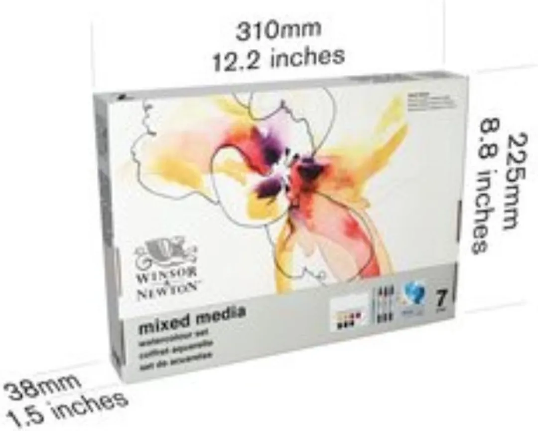 Winsor & Newton Mixed Media Aquarelset 7-delig - 12 Kleuren