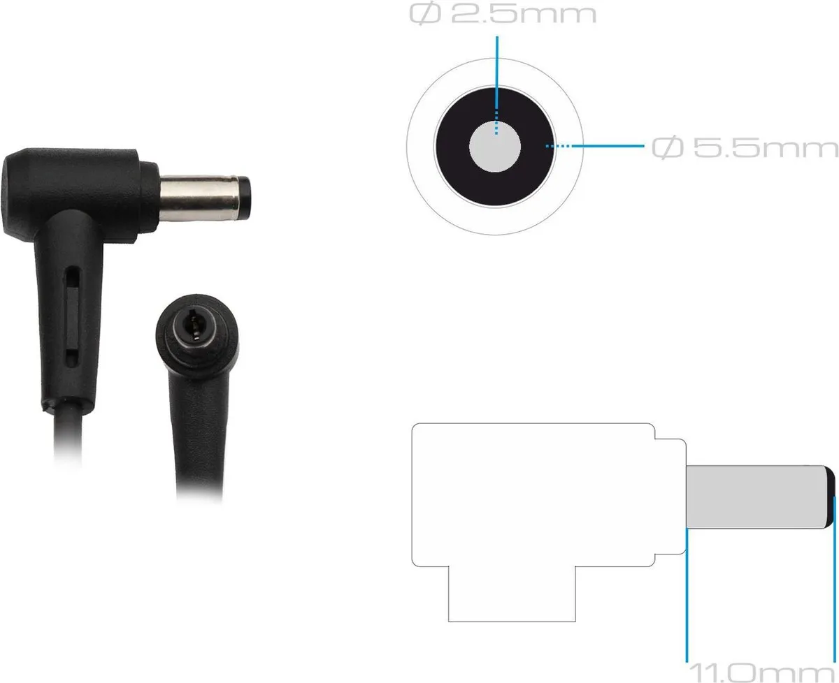 ASUS 0A001-00348600 Oplader 33W - Zwart