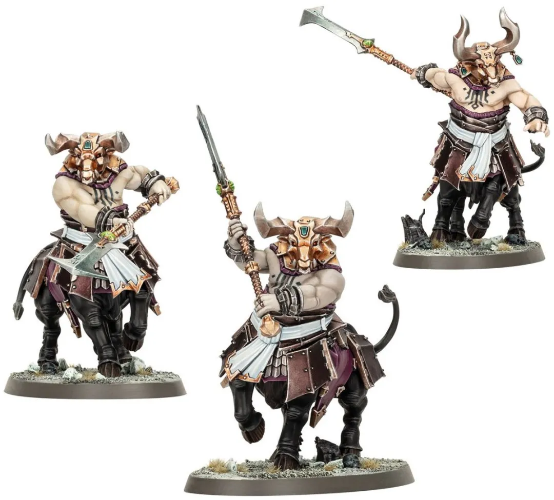 Games Workshop Warhammer Age of Sigmar Helsmiths of Hashut Bull Centaurs 74 Onderdelen