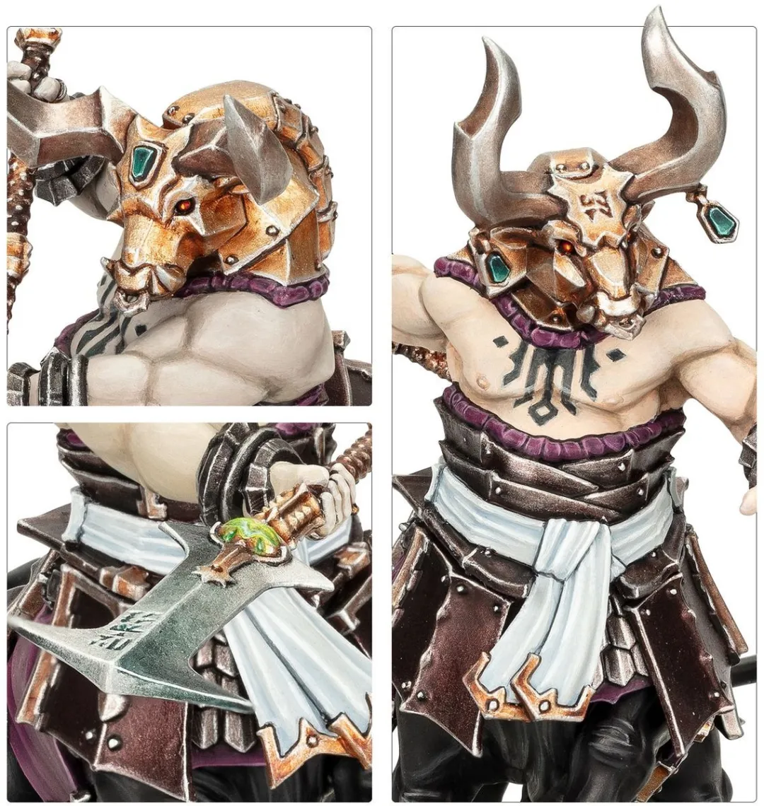 Games Workshop Warhammer Age of Sigmar Helsmiths of Hashut Bull Centaurs 74 Onderdelen