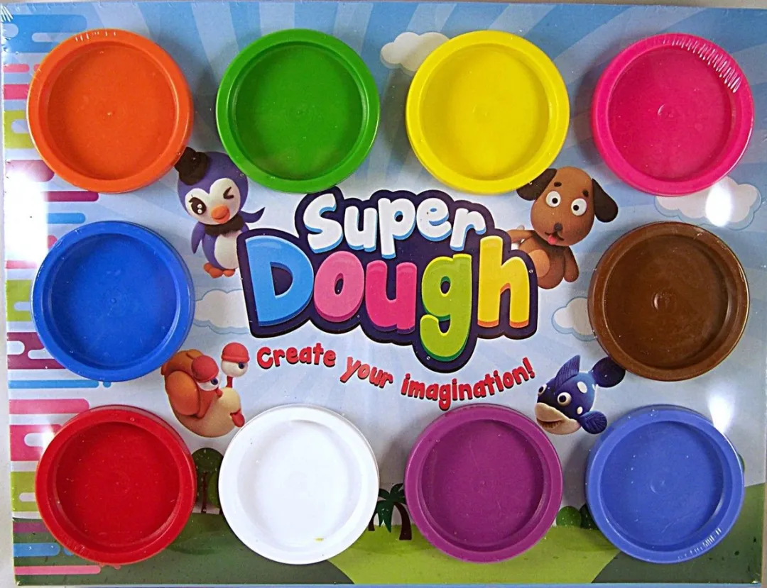 Toi-Toys Super Dough Boetseerklei - 10 Potjes