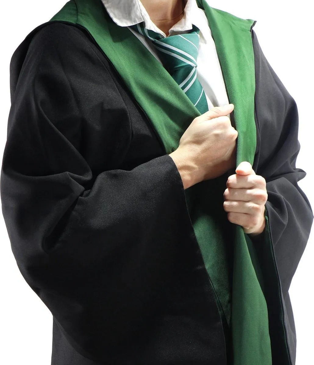 Warner Bros. Harry Potter Slytherin Tovenaar Robe XS - Zwart