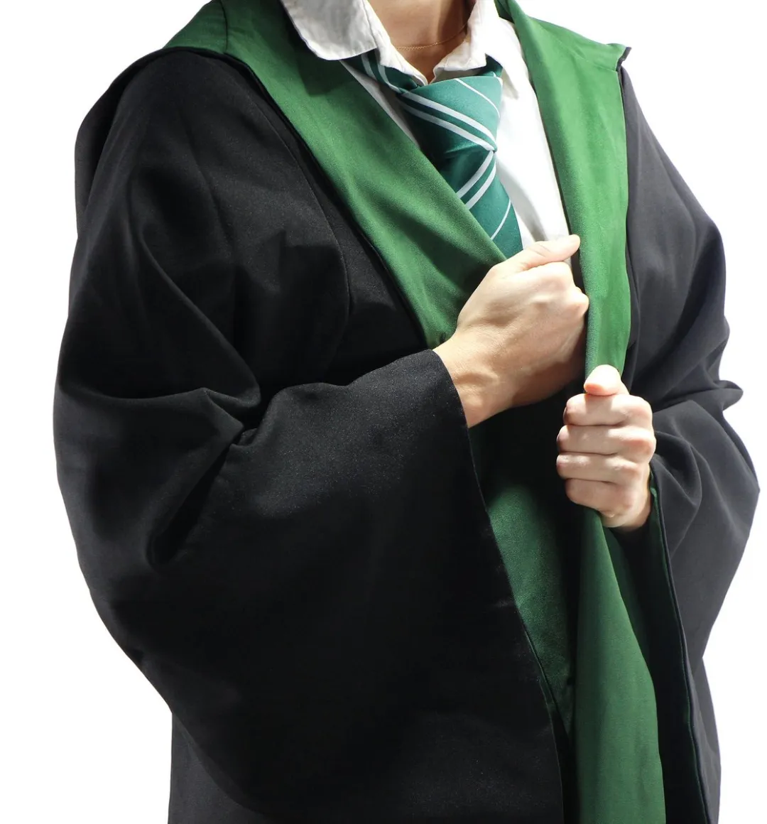 Warner Bros. Harry Potter Slytherin Tovenaar Robe XS - Zwart