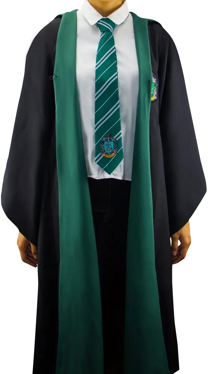 Warner Bros. Harry Potter Slytherin Tovenaar Robe XS - Zwart