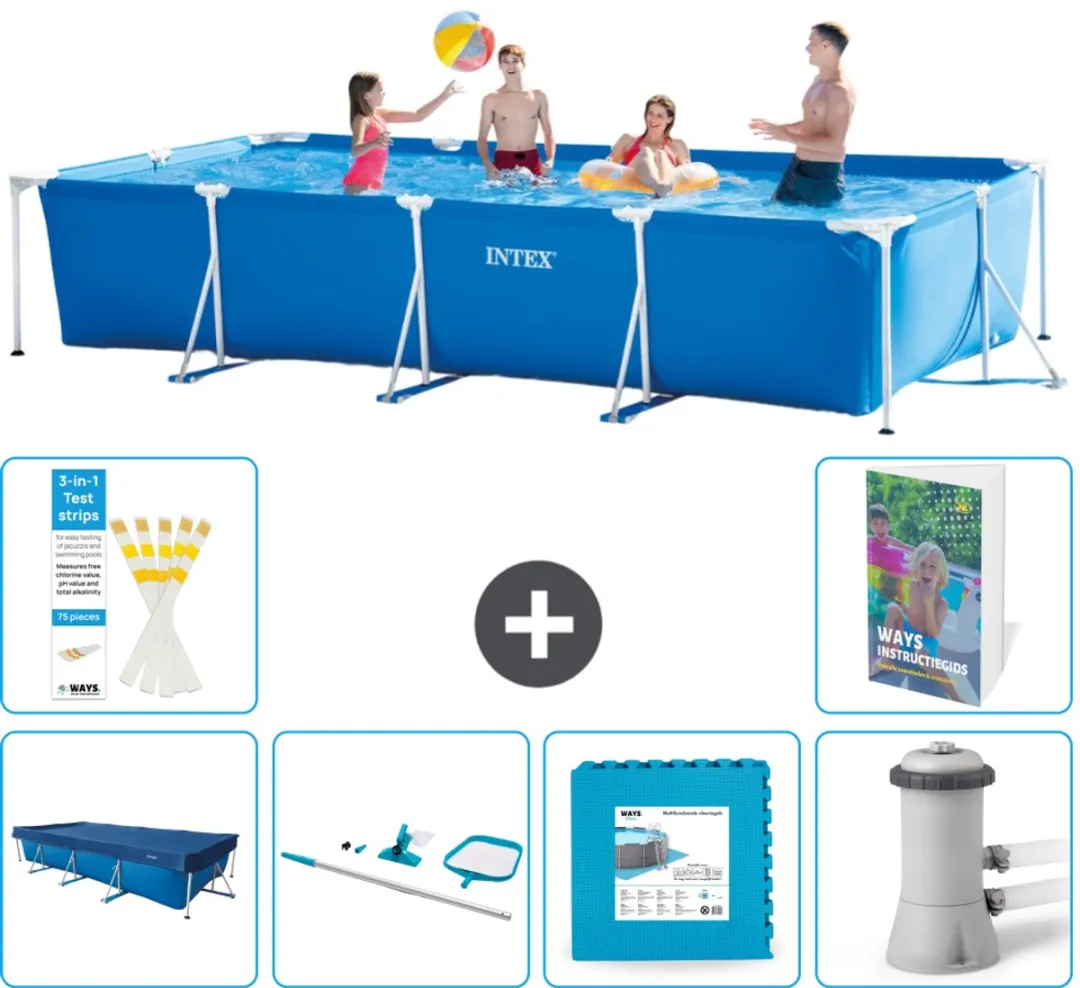 Intex Rechthoekig Frame Zwembad 450x220cm