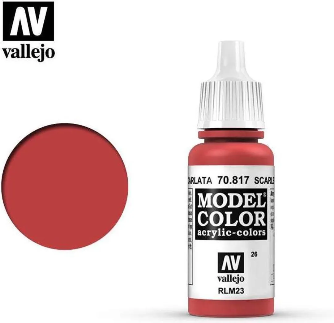 Vallejo Model Color Scarlet Acrylverf 17ml