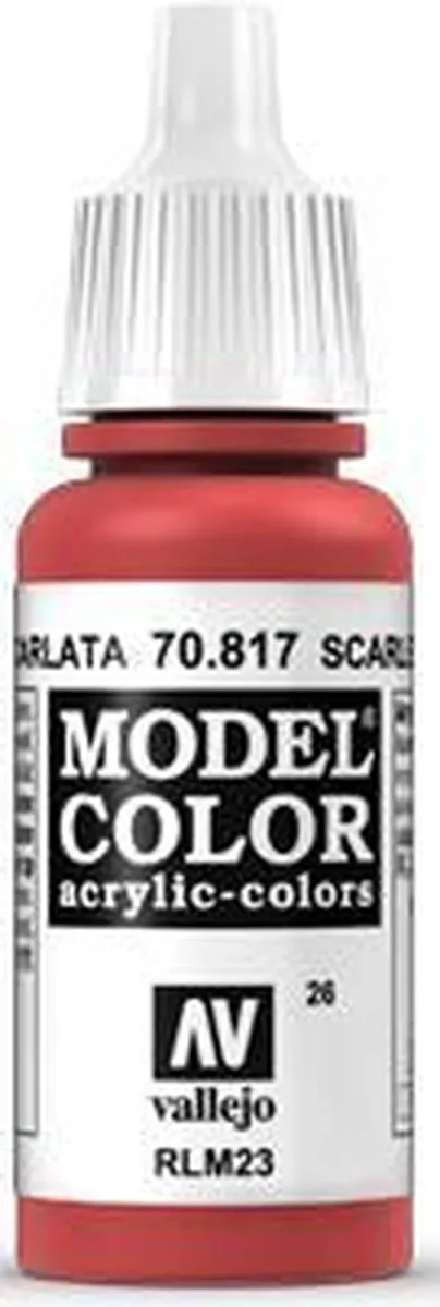 Vallejo Model Color Scarlet Acrylverf 17ml