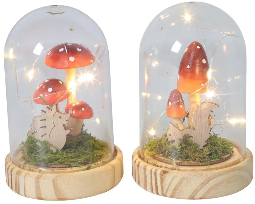 Stolp paddenstoel LED Ø9,5xH13,5cm.