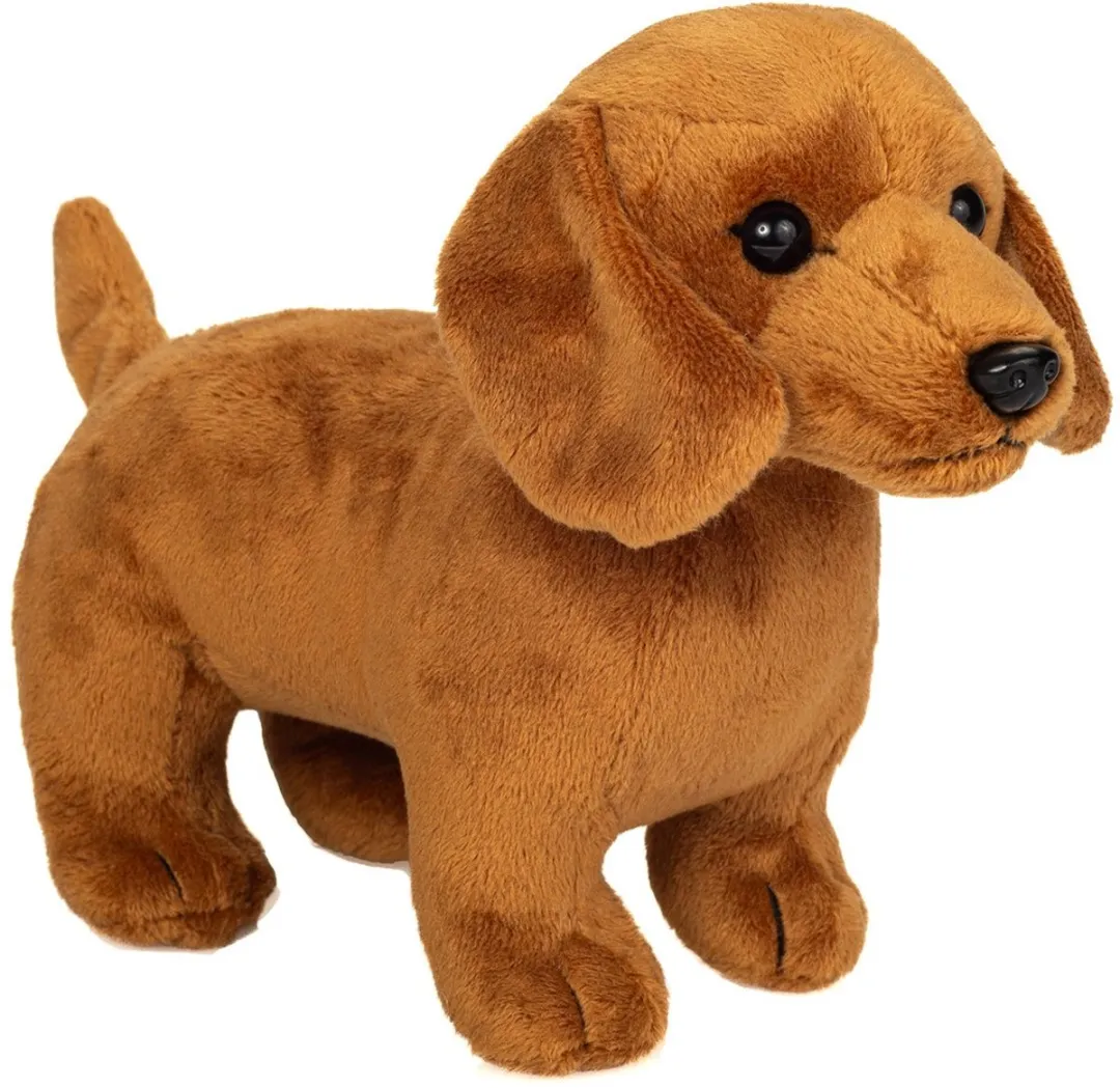 Hermann Teddy Knuffel Teckel Staand 21cm - Bruin